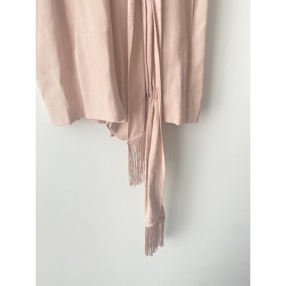 BCBGMAXAZRIA SURPLICE NECK SLEEVELESS FRINGE ROMPER NWT SIZE 0 - Picture 4 of 9